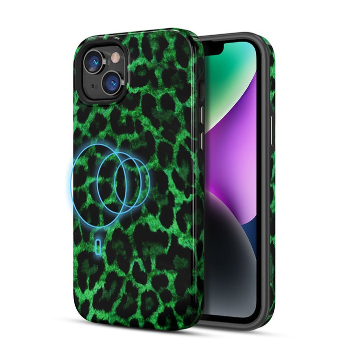 Apple iPhone 13 Magsafe Case - Green Leopard