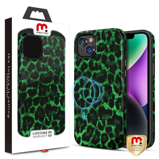 Apple iPhone 13 Magsafe Case - Green Leopard