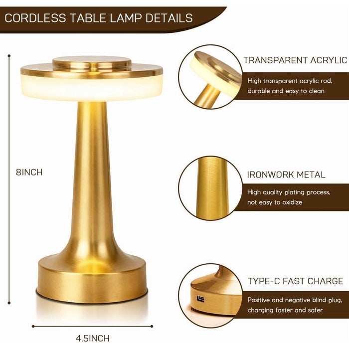 Wireless Touch LED Table Lamp