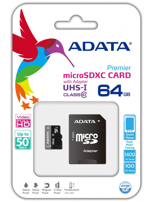 64GB ADATA SD Card - Memory Card -Warsaw Wireless